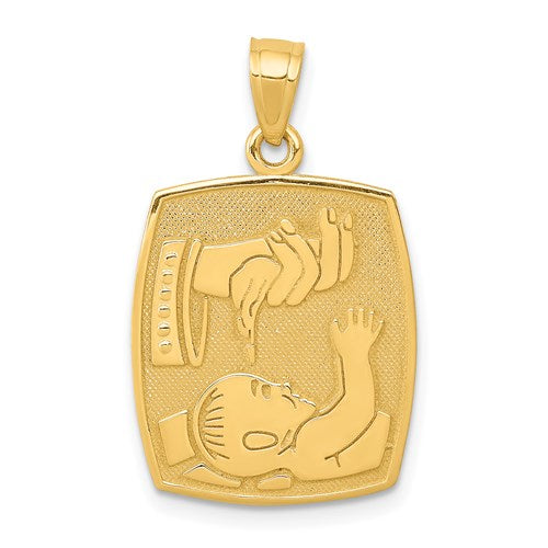 14k-satin-polished-baptism-pendant-SolomonJeweler-Wichita-KS-CustomJewelry