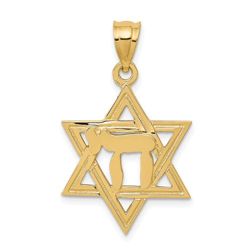 14k-solid-polish-chai-in-star-of-david-charm-SolomonJeweler-Wichita-KS-CustomJewelry
