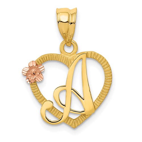 14k-two-tone-heart-letter-a-initial-pendant-SolomonJeweler-Wichita-KS-CustomJewelry