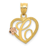 14k-two-tone-heart-letter-c-initial-pendant-SolomonJeweler-Wichita-KS-CustomJewelry