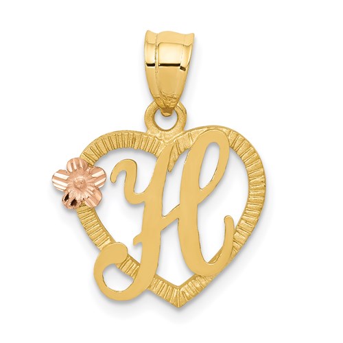 14k-two-tone-heart-letter-h-initial-pendant-SolomonJeweler-Wichita-KS-CustomJewelry