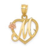 14k-two-tone-heart-letter-m-initial-pendant-SolomonJeweler-Wichita-KS-CustomJewelry