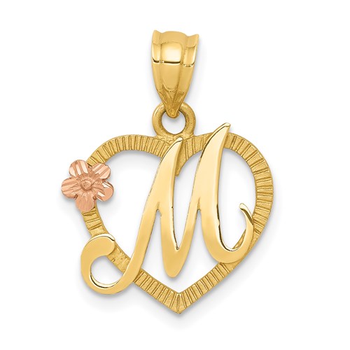 14k-two-tone-heart-letter-m-initial-pendant-SolomonJeweler-Wichita-KS-CustomJewelry