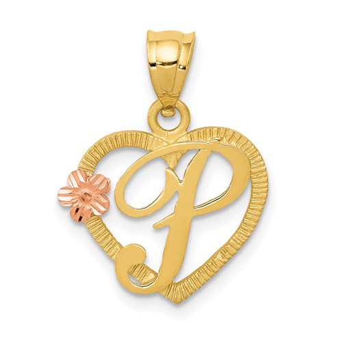 14k-two-tone-heart-letter-p-initial-pendant-SolomonJeweler-Wichita-KS-CustomJewelry
