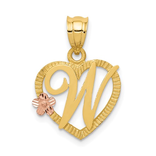 14k-two-tone-heart-letter-w-initial-pendant-SolomonJeweler-Wichita-KS-CustomJewelry