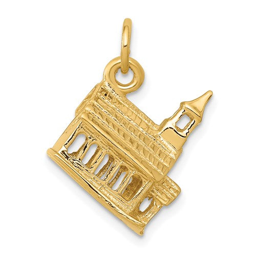14k-3-d-church-charm-SolomonJeweler-Wichita-KS-CustomJewelry