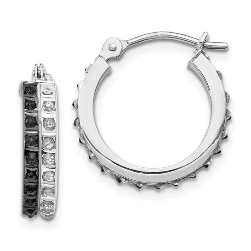 14k-wg-diamond-fascination-dia-dust-accent-b-w-hoop-earrings-SolomonJeweler-Wichita-KS-CustomJewelry