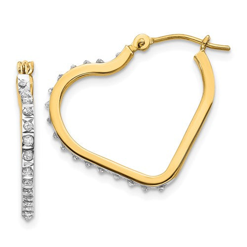 14k-diamond-fascination-diamond-dust-accent-heart-hoops-SolomonJeweler-Wichita-KS-CustomJewelry