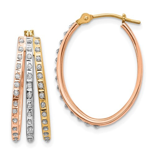 14k-tri-color-diamond-fascination-dia-dust-accent-oval-3-hoop-earrings-SolomonJeweler-Wichita-KS-CustomJewelry