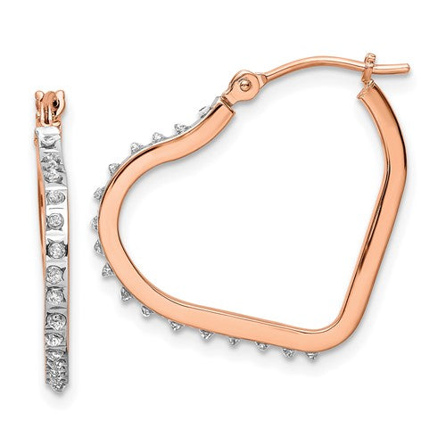 14k-rg-diamond-fascination-diamond-dust-accent-heart-hoops-SolomonJeweler-Wichita-KS-CustomJewelry