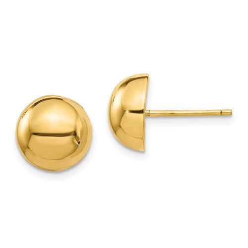 14k-polished-10mm-half-ball-post-earrings-SolomonJeweler-Wichita-KS-CustomJewelry