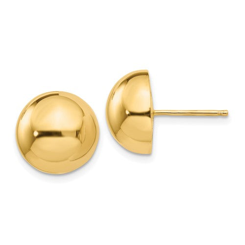 14k-polished-12mm-half-ball-post-earrings-SolomonJeweler-Wichita-KS-CustomJewelry