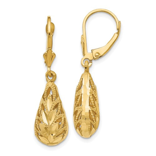 14k-polished-and-diamond-cut-dangle-leverback-earrings-SolomonJeweler-Wichita-KS-CustomJewelry