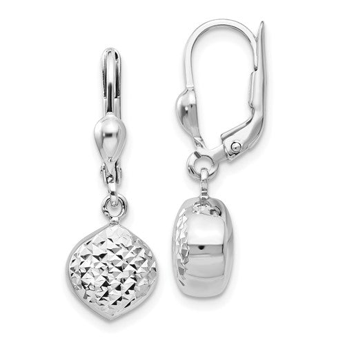 14k-white-gold-polished-diamond-cut-dangle-leverback-earrings-SolomonJeweler-Wichita-KS-CustomJewelry