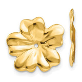 14k-polished-floral-earring-jackets-SolomonJeweler-Wichita-KS-CustomJewelry