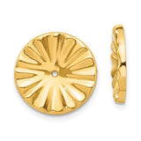 14k-polished-sunburst-earring-jackets-SolomonJeweler-Wichita-KS-CustomJewelry