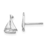 14k-white-gold-mini-sailboat-post-earrings-SolomonJeweler-Wichita-KS-CustomJewelry
