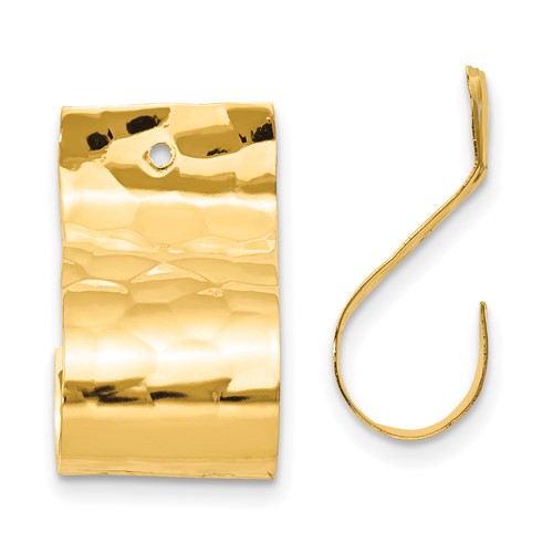 14k-polished-hammered-earring-jackets-SolomonJeweler-Wichita-KS-CustomJewelry