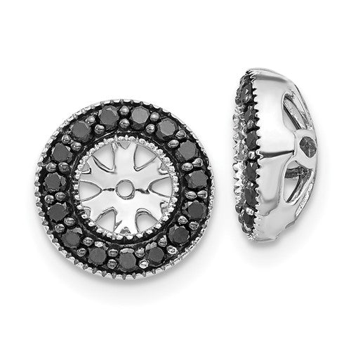 14k-white-gold-1-4ct-black-diamond-earring-jackets-SolomonJeweler-Wichita-KS-CustomJewelry