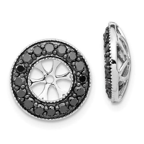 14k-white-gold-3-4ct-black-diamond-earring-jackets-SolomonJeweler-Wichita-KS-CustomJewelry