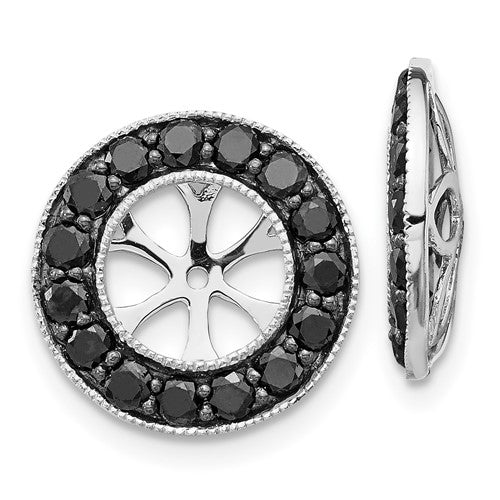 14k-white-gold-1ct-black-diamond-earring-jackets-SolomonJeweler-Wichita-KS-CustomJewelry
