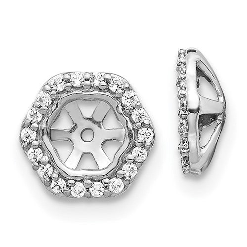 14k-white-gold-hexagon-diamond-earring-jackets-SolomonJeweler-Wichita-KS-CustomJewelry