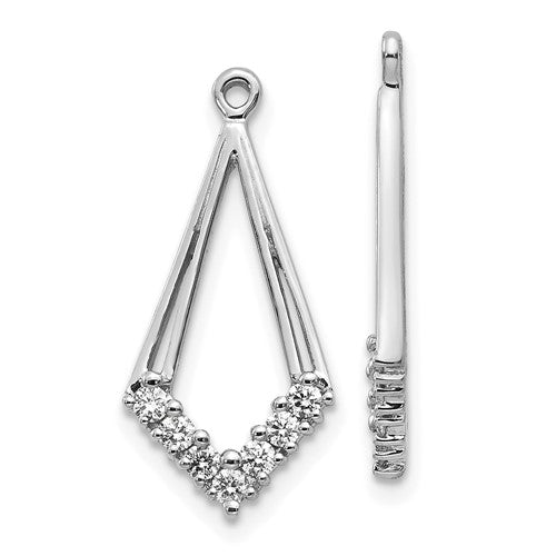 14k-white-gold-aa-diamond-shaped-diamond-earring-jacket-SolomonJeweler-Wichita-KS-CustomJewelry