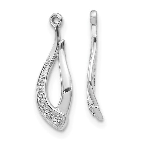 14k-white-gold-twisted-teardrop-diamond-earring-jackets-SolomonJeweler-Wichita-KS-CustomJewelry