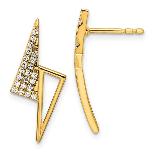 14k-polished-diamond-geometric-fashion-post-earrings-SolomonJeweler-Wichita-KS-CustomJewelry