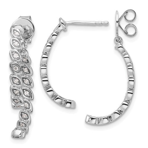 14k-white-gold-polished-diamond-front-and-back-dangle-earrings-SolomonJeweler-Wichita-KS-CustomJewelry