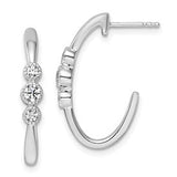 14k-white-gold-polished-diamond-fashion-j-hoop-post-earrings-SolomonJeweler-Wichita-KS-CustomJewelry
