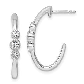 14k-white-gold-polished-diamond-fashion-j-hoop-post-earrings-SolomonJeweler-Wichita-KS-CustomJewelry