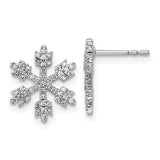 14k-white-gold-snowflake-diamond-post-earrings-SolomonJeweler-Wichita-KS-CustomJewelry