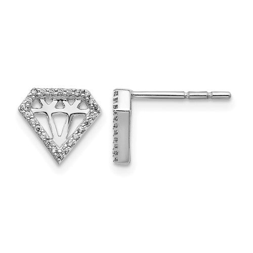 14k-white-gold-diamond-gemstone-shaped-earrings-SolomonJeweler-Wichita-KS-CustomJewelry