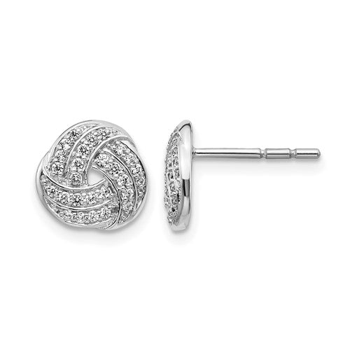 14k-white-gold-diamond-love-knot-earrings-SolomonJeweler-Wichita-KS-CustomJewelry