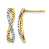 14k-two-tone-diamond-fancy-twist-post-earrings-SolomonJeweler-Wichita-KS-CustomJewelry