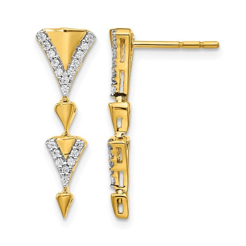 14k-diamond-fancy-post-dangle-earrings-SolomonJeweler-Wichita-KS-CustomJewelry