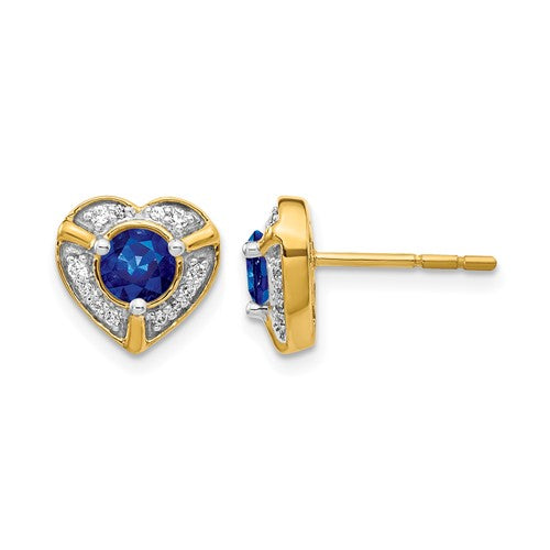 14k-diamond-and-sapphire-fancy-heart-earrings-SolomonJeweler-Wichita-KS-CustomJewelry