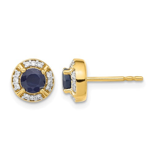 14k-diamond-and-sapphire-fancy-halo-earrings-SolomonJeweler-Wichita-KS-CustomJewelry