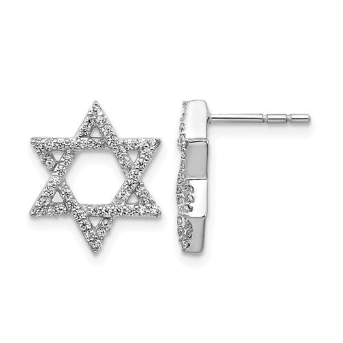 14k-white-gold-diamond-star-of-david-earrings-SolomonJeweler-Wichita-KS-CustomJewelry