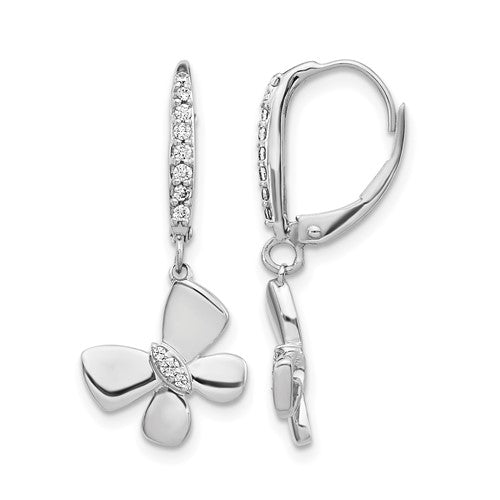 14k-white-gold-diamond-butterfly-leverback-earrings-SolomonJeweler-Wichita-KS-CustomJewelry