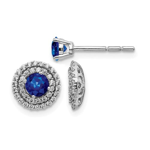 14k-white-gold-diamond-and-sapphire-stud-w-jacket-earrings-SolomonJeweler-Wichita-KS-CustomJewelry
