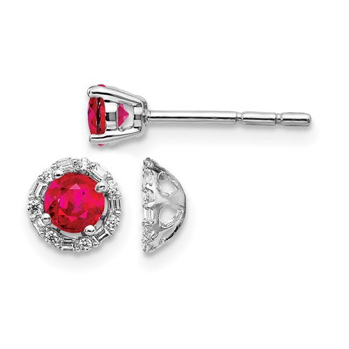 14k-white-gold-diamond-and-ruby-stud-w-jacket-earrings-SolomonJeweler-Wichita-KS-CustomJewelry
