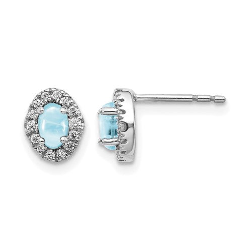 14k-white-gold-diamond-and-cabochon-aquamarine-earrings-SolomonJeweler-Wichita-KS-CustomJewelry