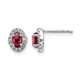 14k-white-gold-diamond-and-cabochon-garnet-earrings-SolomonJeweler-Wichita-KS-CustomJewelry