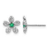 14k-white-gold-diamond-and-emerald-earrings-SolomonJeweler-Wichita-KS-CustomJewelry