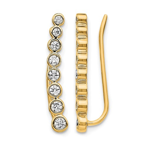 14k-diamond-graduated-ear-climber-earrings-SolomonJeweler-Wichita-KS-CustomJewelry