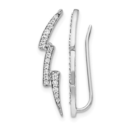 14k-white-gold-diamond-lightning-ear-climber-earrings-SolomonJeweler-Wichita-KS-CustomJewelry