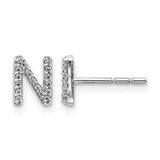14k-white-gold-diamond-initial-n-earrings-SolomonJeweler-Wichita-KS-CustomJewelry