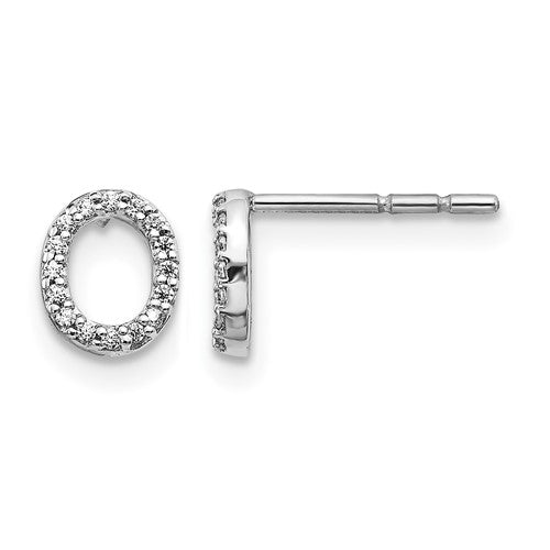 14k-white-gold-diamond-initial-o-earrings-SolomonJeweler-Wichita-KS-CustomJewelry
